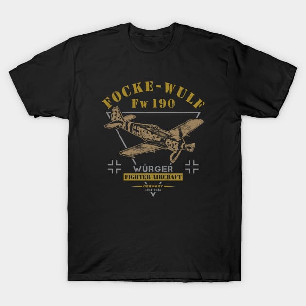 Focke-Wulf Fw 190 T-Shirt by Military Style Designs